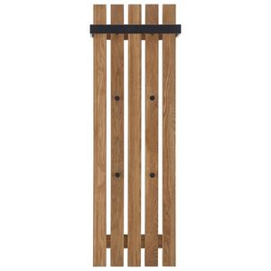 ŠATNÍ PANEL, přírodní barvy, černá, dub, 40/120/22 cm obraz