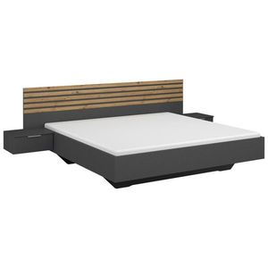Rauch Möbel POSTEL S NOČNÍMI STOLKY, 180/200 cm, šedá obraz