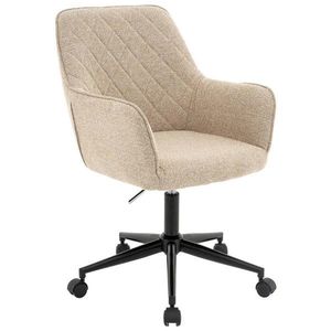 Xora OTOČNÁ ŽIDLE, struktura, přírodní barvy, černá, béžová obraz