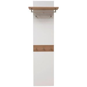 Dieter Knoll ŠATNÍ PANEL, bílá, barvy dubu, divoký dub, 45-60/187/28 cm obraz