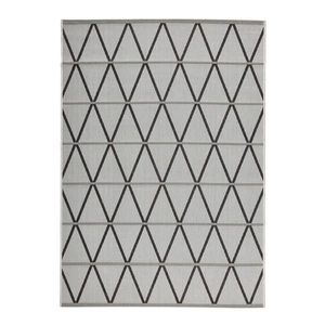 Novel VENKOVNÍ KOBEREC, 120/170 cm, šedá, černá obraz