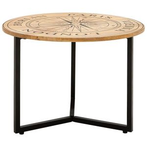Livetastic KONFERENČNÍ STOLEK, přírodní barvy, černá, dřevo, kov, 60/60/40 cm obraz