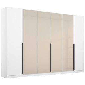 Rauch Möbel ŠATNÍ SKŘÍŇ S OTOČNÝMI DVEŘMI, bílá, šampaňská, 271/210/54 cm obraz