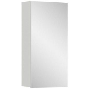 MID.YOU ZRCADLOVÁ SKŘÍŇKA, vysoce lesklá bílá, bílá, 38/77/18 cm obraz