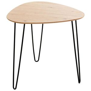 ODKLÁDACÍ STOLEK, černá, barvy dubu obraz