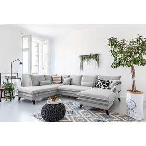 P & B SEDACÍ SOUPRAVA, textil, světle šedá obraz