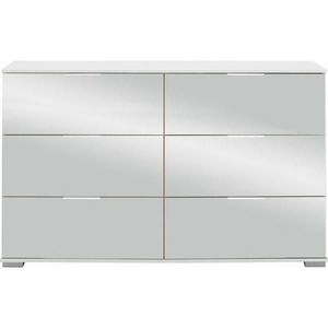 Carryhome KOMODA, bílá, 130/83/41 cm obraz