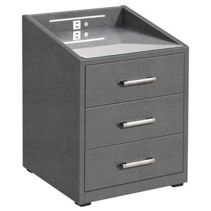 MID.YOU NOČNÍ STOLEK, antracitová, 47/61/46 cm obraz