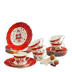 X-Mas KÁVOVÁ SOUPRAVA, 18dílné, porcelán (new bone china) obraz
