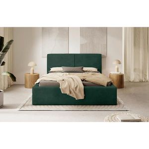 MID.YOU ČALOUNĚNÁ POSTEL, 180/200 cm, tmavě zelená obraz