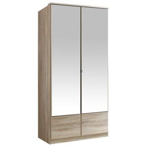 MID.YOU ŠATNÍ SKŘÍŇ SE ZRCADLEM, barvy dubu, 90/199/58 cm obraz