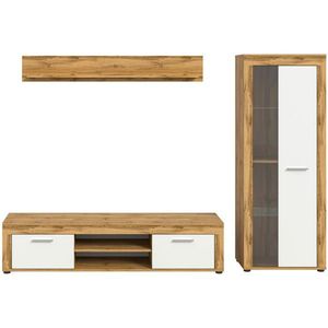 MID.YOU OBÝVACÍ STĚNA, bílá, dub wotan obraz