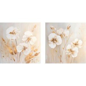 OBRAZ NA SKLE, květiny, 20/40/1, 40 cm obraz