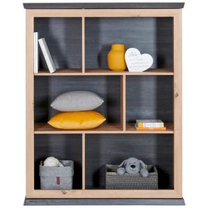 My Baby Lou REGÁL DO KOJENECKÉHO POKOJE barvy dubu, tmavě šedá, obraz
