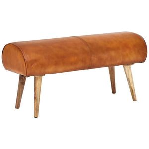 MID.YOU TABURETOVÁ LAVICE, kůže, 100/53/40 cm obraz