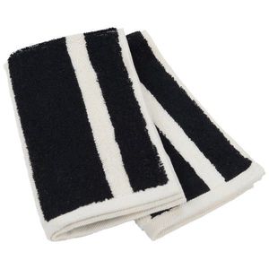 Dieter Knoll SADA RUČNÍKŮ PRO HOSTY, 30/50 cm, černá, ecru obraz
