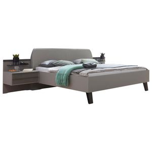 Dieter Knoll POSTEL S NOČNÍMI STOLKY, 180/200 cm, hnědá, šedá obraz