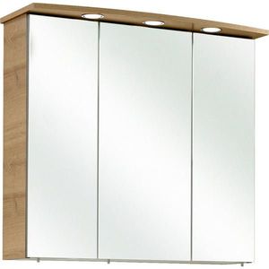 Xora ZRCADLOVÁ SKŘÍŇKA, barvy dubu, 75/72/20 cm obraz