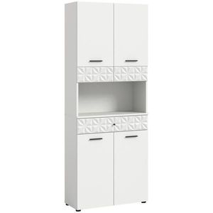 MID.YOU VYSOKÁ SKŘÍŇ, bílá, bílá, 70/187/34 cm obraz