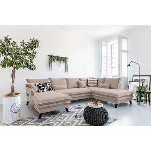 P & B SEDACÍ SOUPRAVA, textil, šedohnědá obraz