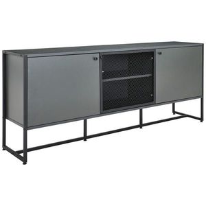 P & B ŠIROKÁ KOMODA, antracitová, černá, 180/75/41 cm obraz