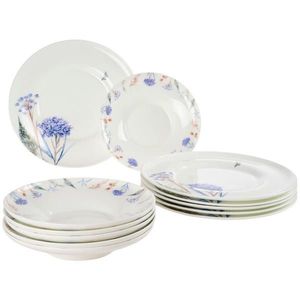 Novel JÍDELNÍ SOUPRAVA jemný kostní porcelán (fine bone china) keramika obraz