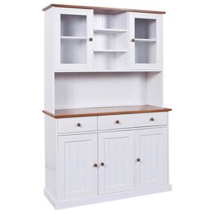 MID.YOU KREDENC, borovice, bílá, 131/191/45 cm obraz