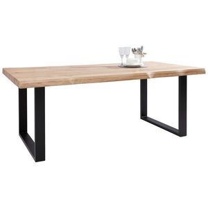Landscape JÍDELNÍ STŮL, divoký dub, černá, divoký dub, 200/100/75 cm obraz
