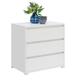 Carryhome KOMODA, bílá, 80/79/48 cm obraz