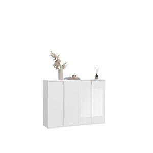 MID.YOU KOMODA, vysoce lesklá bílá, 122/97/34 cm obraz