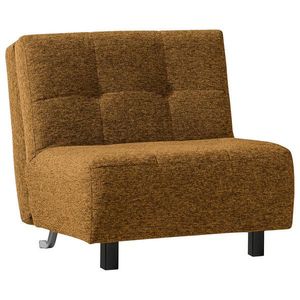 Novel ROZKLÁDACÍ KŘESLO NA SPANÍ, textil, žlutá obraz