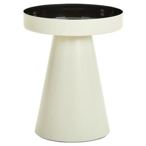 Carryhome ODKLÁDACÍ STOLEK, černá, světle šedá obraz