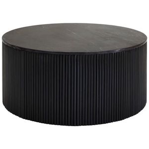 MID.YOU KONFERENČNÍ STOLEK, černá, dřevo, kámen, 90/90/40 cm obraz