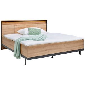 Voleo POSTEL, 180/200 cm, černá, dub artisan obraz