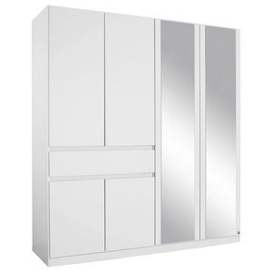 Rauch Möbel ŠATNÍ SKŘÍŇ SE ZRCADLEM, bílá, 181/197/54 cm obraz