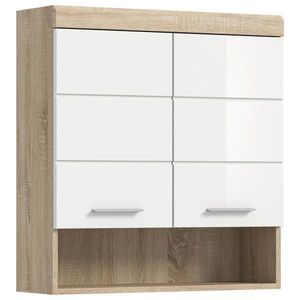 MID.YOU ZÁVĚSNÁ SKŘÍŇKA, vysoce lesklá bílá, 74/79/24 cm obraz
