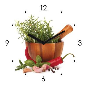 Euroart NÁSTĚNNÉ HODINY, vícebarevná, 20/20 cm obraz