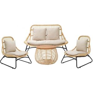 Livetastic SEDACÍ SESTAVA, dřevo, přírodní materiály, přírodní barvy obraz