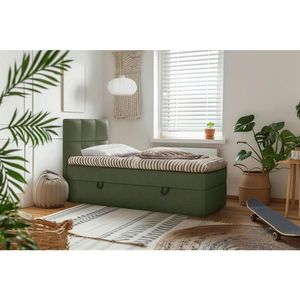 MID.YOU AMERICKÁ POSTEL, 90/200 cm, tmavě zelená obraz