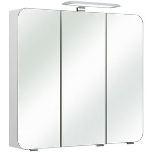 Xora ZRCADLOVÁ SKŘÍŇKA, bílá, 75/70/20 cm obraz