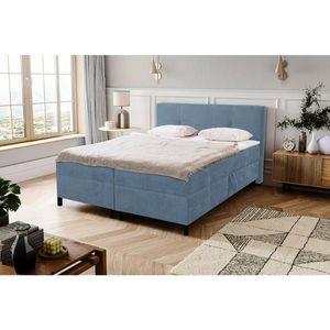 MID.YOU AMERICKÁ POSTEL, 180/200 cm, modrá obraz