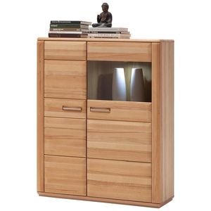 Livetastic VYSOKÁ KOMODA, jádrový buk, barvy buku, 107/131/38 cm obraz