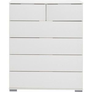Carryhome KOMODA, bílá, 82/102/42 cm obraz