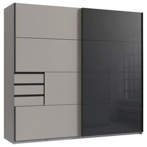 Carryhome SKŘÍŇ S POSOUVACÍMI DVEŘMI, barvy grafitu, černá, Sahara, 225/208/64 cm obraz