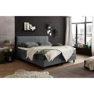 MID.YOU AMERICKÁ POSTEL, 180/200 cm, antracitová obraz