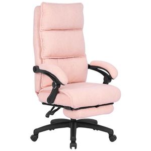 Carryhome KANCELÁŘSKÉ KŘESLO, látka teddy, růžová obraz