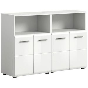 MID.YOU MIDI SKŘÍŇKA, vysoce lesklá bílá, 120/80/30 cm obraz
