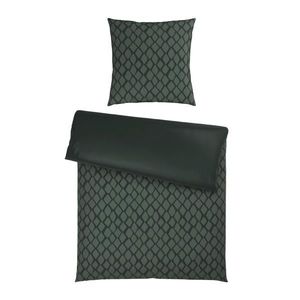 Dieter Knoll OBOUSTRANNÉ POVLEČENÍ, satén, zelená, 155/220 cm obraz