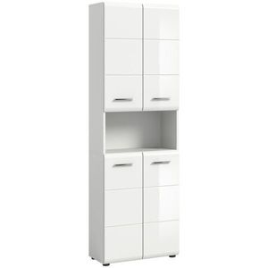 MID.YOU VYSOKÁ SKŘÍŇ, vysoce lesklá bílá, bílá, 60/185/30 cm obraz