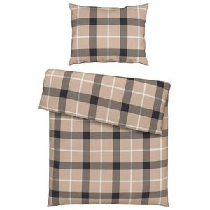 Esposa POVLEČENÍ, flanel, antracitová, přírodní barvy, 140/200 cm obraz